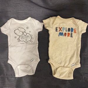 Newborn Gerber onesies